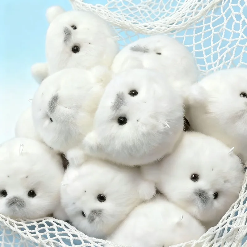 1pc Cute Baby Seal Doll Plush Toy Pendant Simulation Ocean Toy Souvenir Seal Pendant Gifts Doll Bag Pendant for Kids or Adults