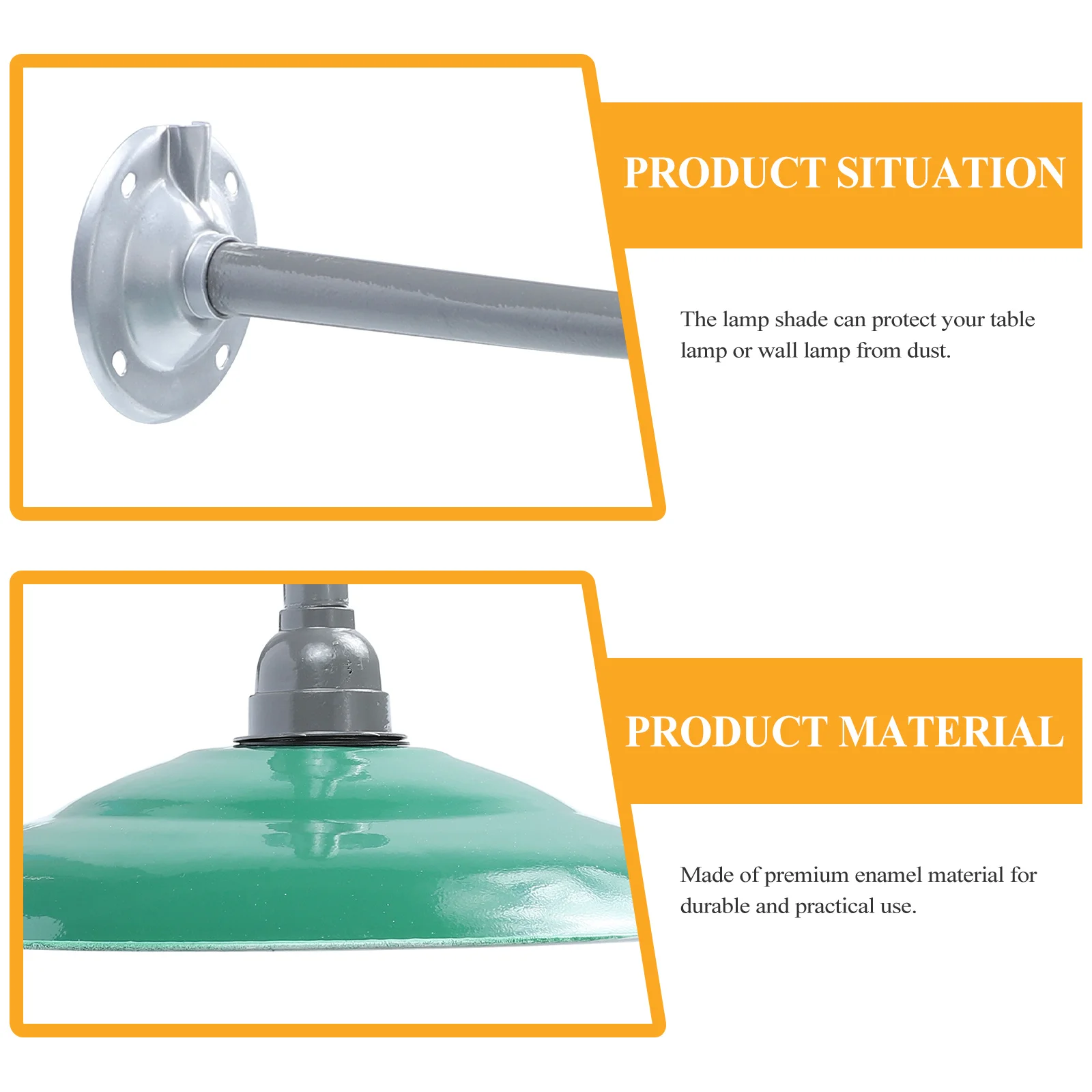 

1pc Vintage Street Lamp Shade Enamel Dust Cover For Table Floor Bedside Pendant Lamps Home Decor Lighting Accessory