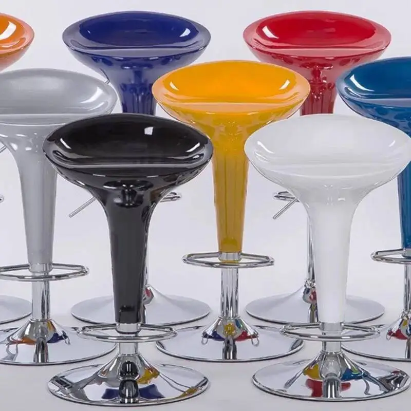 

Chair Modern Plastic Bar Chairs Back Home Kitchen High Stool Simple Light Bar Furniture Front Desk Luxury Cafe Lift Swivel Chair