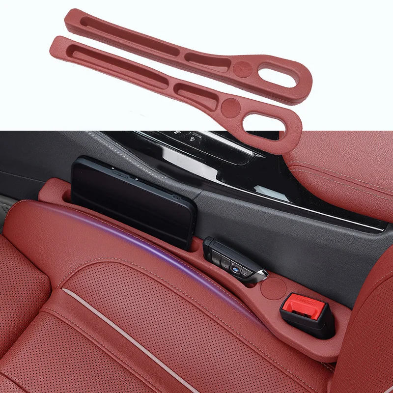 Car Seat Gap Filler Universal PU Leak-proof Filling Strip Anti-Drop Seat Gap Strip With Hole Car Decor Auto Interior Accessories