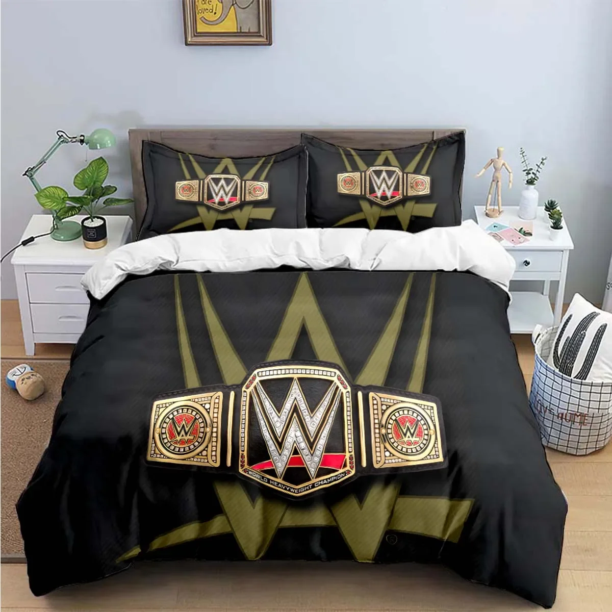 Fashion Wrestling Sports W-Wwe 3d Printed Bedding Sets Bed Supplies Set Duvet Cover Bed Comforter Set Bedding Set Luxury Gifts