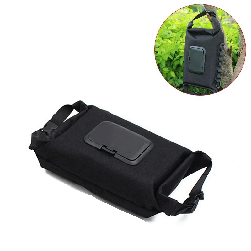 1 PCS Canvas Tissue Wipes Dispenser Hanging Bag Portable Tissue Bag Camping Hiking Picnic Backpack