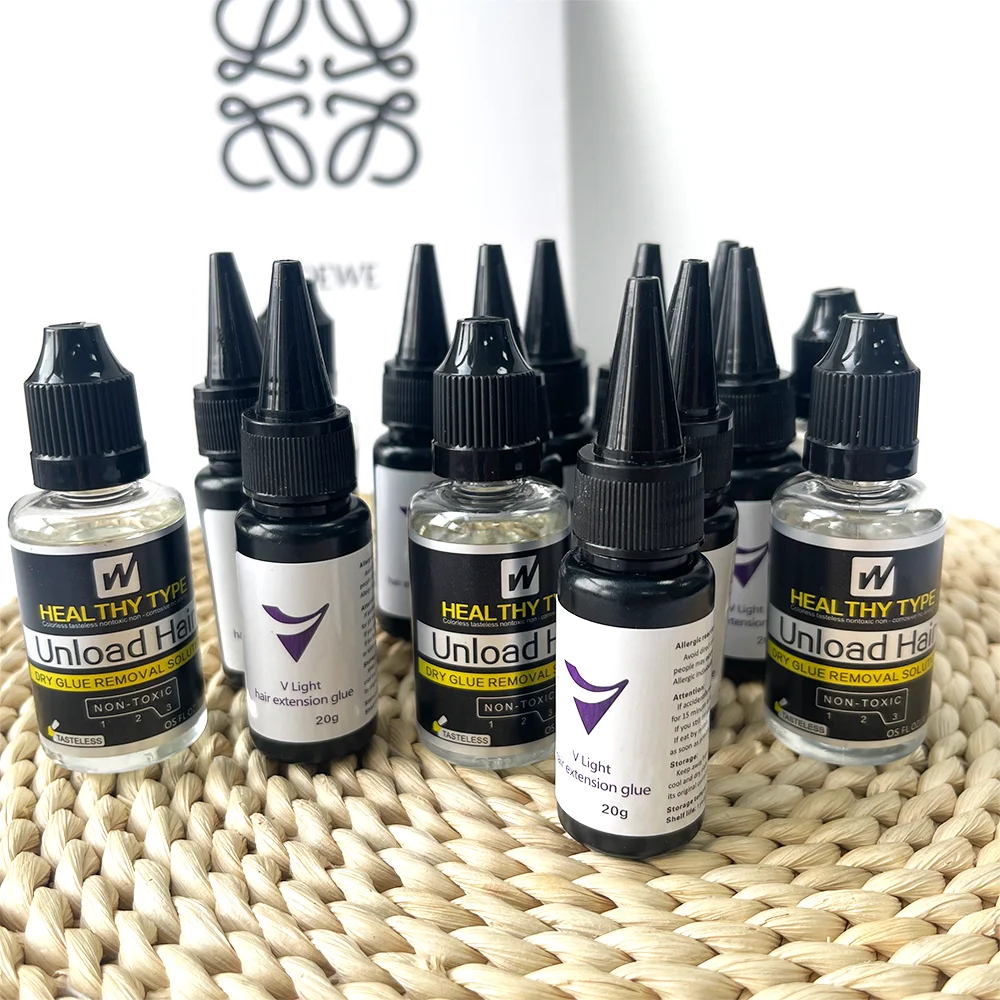 V-Light glue 20g for Tape hair extension tool professional V-Light Technology glue for HairExtension Wig Hair Piece