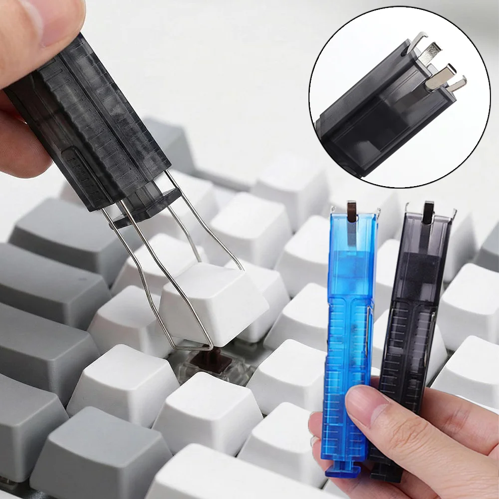 

2-1pcs Keyboard Keycaps Puller 2in1 Opener Keycap Remover Button Extractor Keyboards Bearing Pullers for Mechanical Keyboards