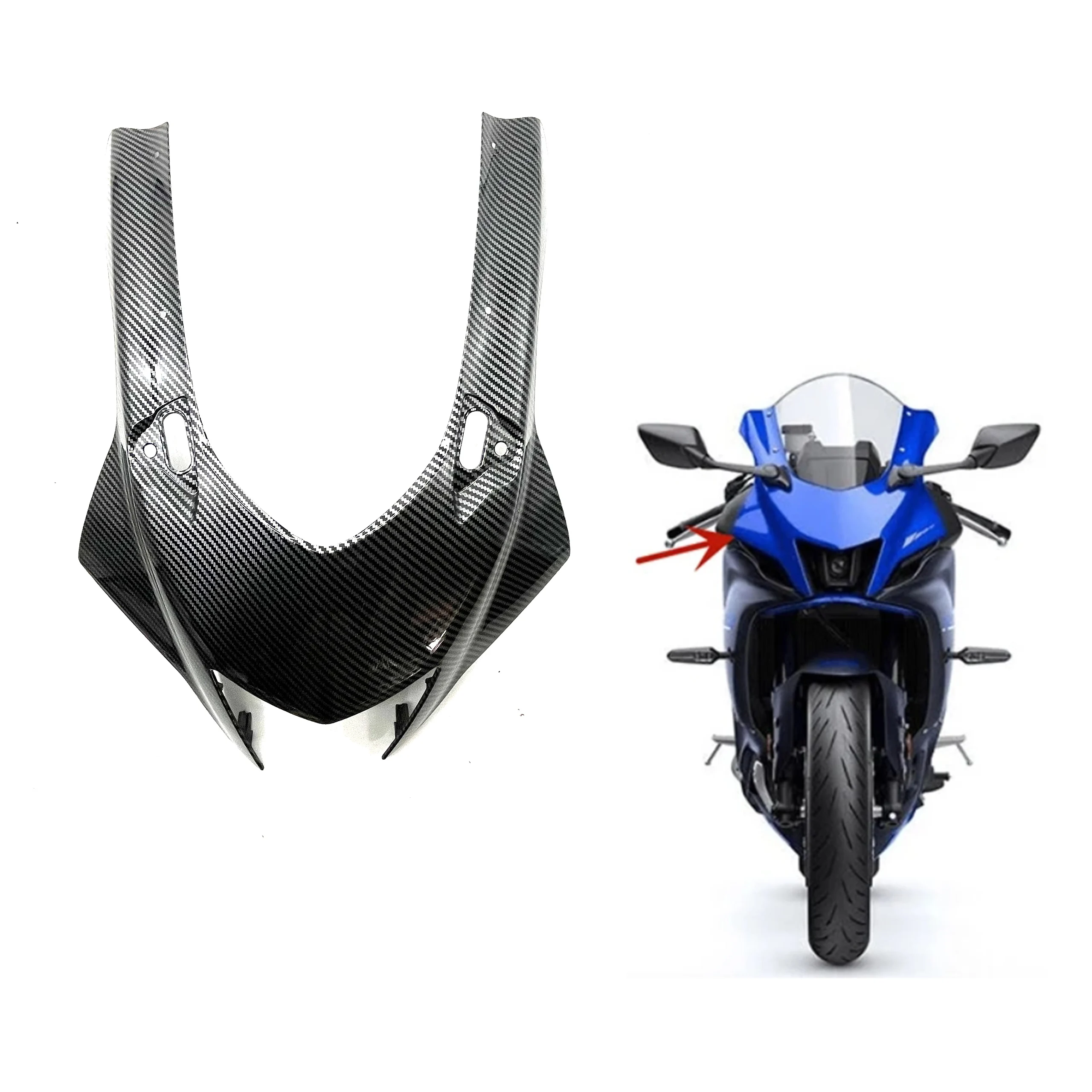 

For Yamaha YZF-R7 yzf r7 2022-2023 Headlight Cover Front Cowl Windshield Fairing ABS Plastic Body Kit
