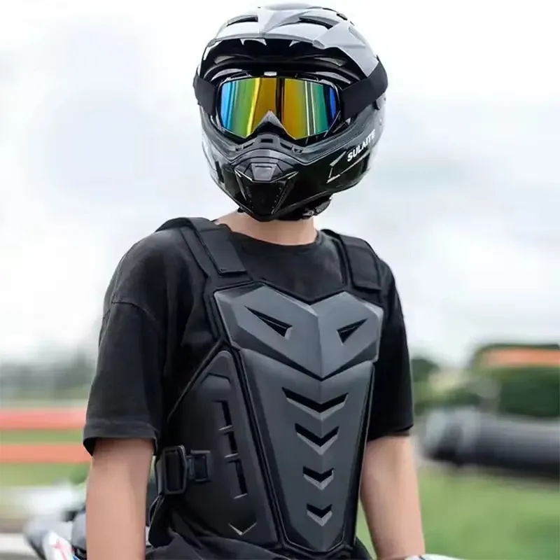 Protective Motorcycle Armor Vest Dorsal MTB Riding Chest Body Armor Back Protector Armor Motocross Jacket Off-Road Racing Vest