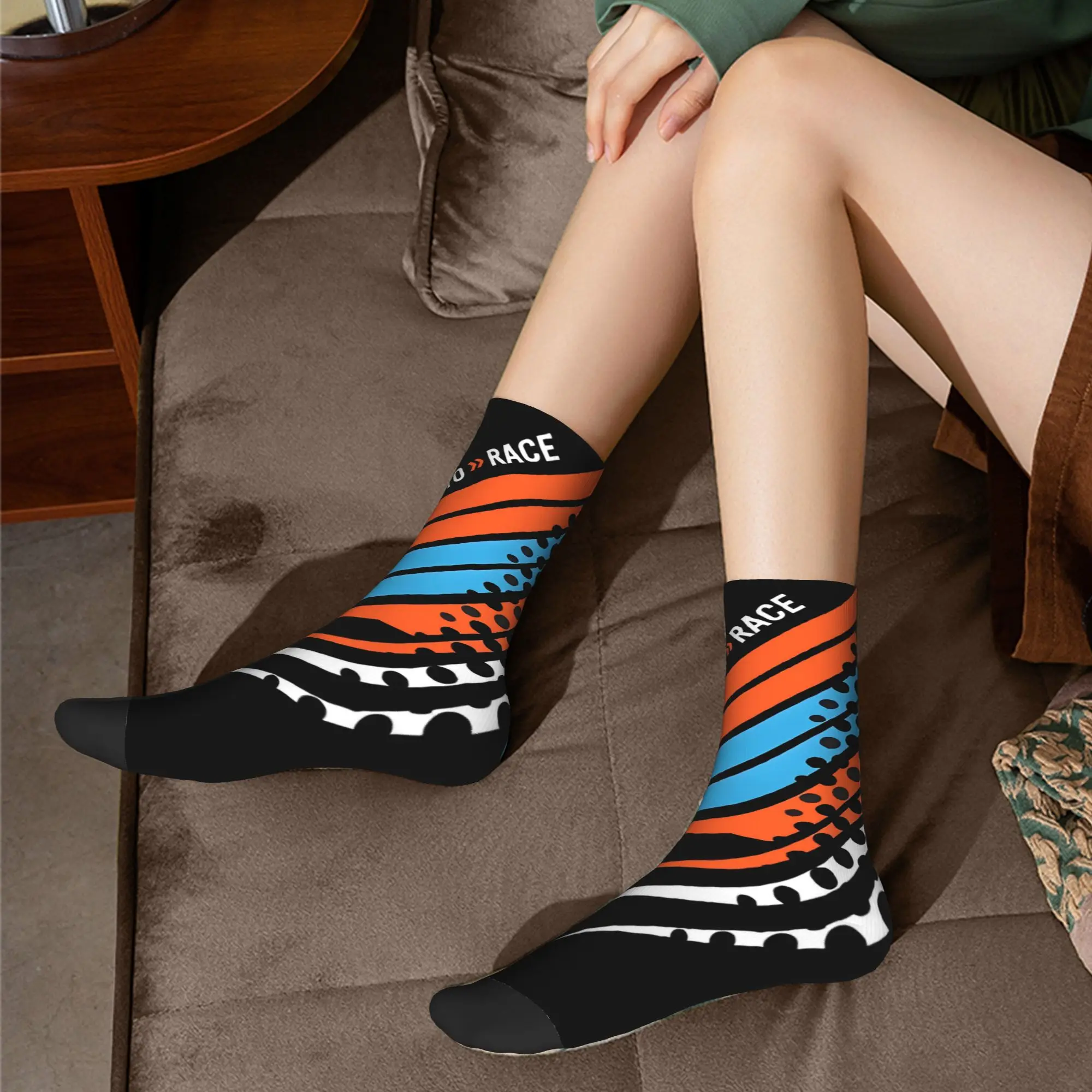 محرك مخصص جاهز للسباق إندورو كروس موتوكروس الرجال النساء طاقم الجوارب للجنسين مضحك ثلاثية الأبعاد طباعة فستان الجوارب