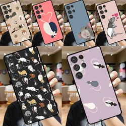 Muis Rat Voor Samsung Galaxy S24 S23 Ultra S22 S20 S21 Fe S8 S9 S10 Note 10 Plus 20 Ultra Telefoon Hoesje