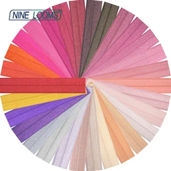 NINE LOOMS Shiny Fold Over Elastic 5/8