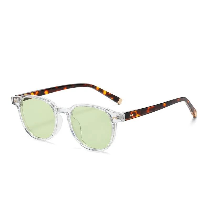 Square Polarized Sunglasses Men Retro Fashion Double Colors Women Sun Glasses Woman Vintage Eyewear PC Frame Rivets Shades UV400