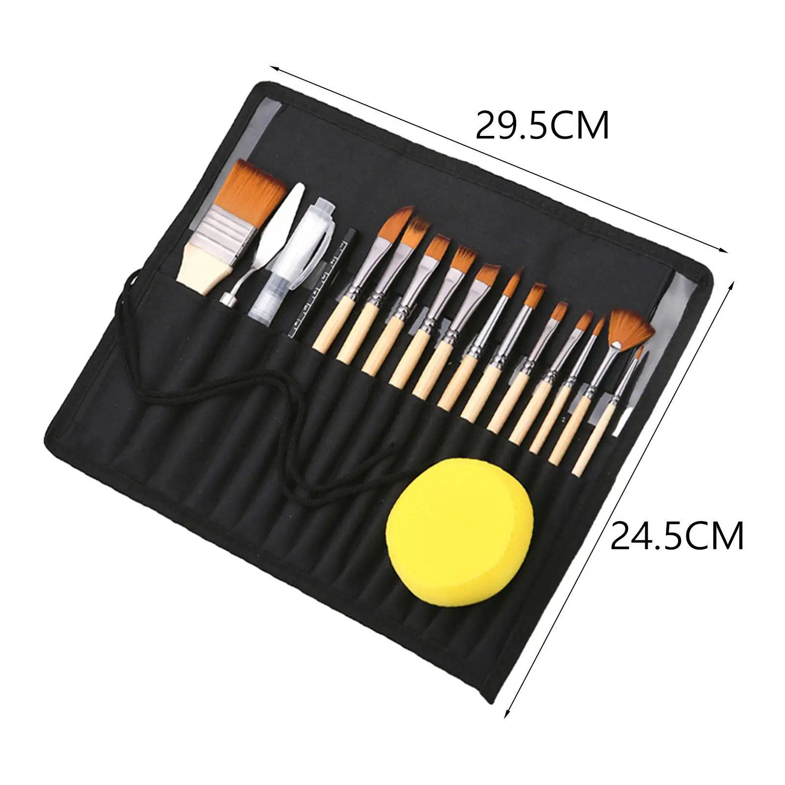 17x Paint Brush Set Painting Brushes Kit for Gouache Painting Beginners Kids