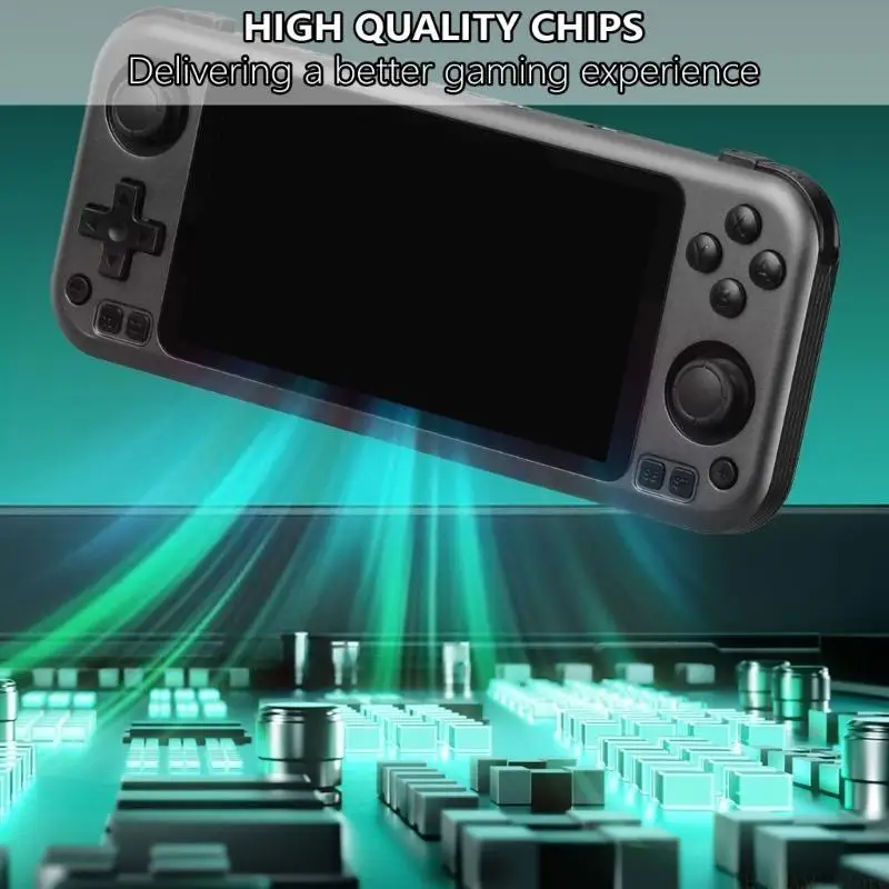 

E56B Open Source RG3566 Retro Handheld Video Game Console 5inch Digital Display Screen Portable Pocket Video Player