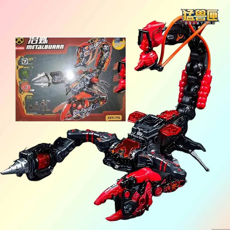 En STOCK 52 juguetes originales BEASTBOX BB-60MB METALBURRN figuras de acción de juguete para niños/niñas/niños/regalo de Navidad modelo coleccionable