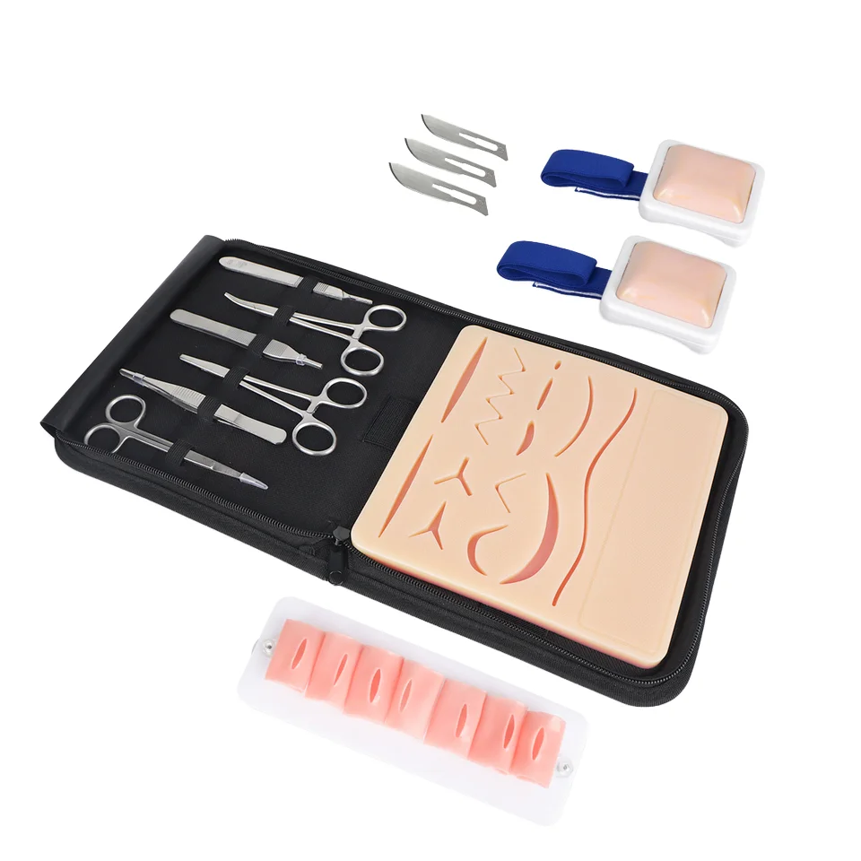 Medical Science Large Suture Practice Kit With Small Intestine Suture Module Injection Training Pad For Suture Practice