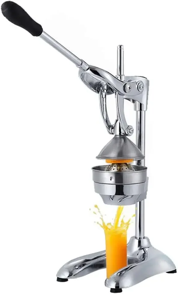 

Manual Fruit Press, Orange Juice Extractor, Professional Stainless Steel Fresh Juicer for Citrus, Lemon, Pomegranate, Orange, Et