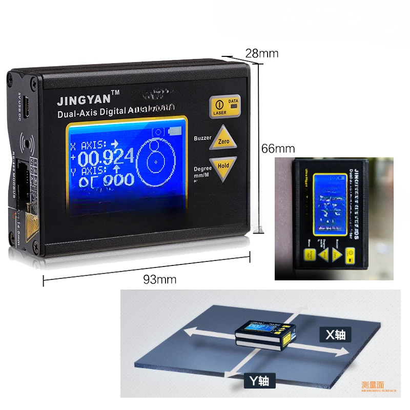 Smart Level Digital Protractor Inclinometer Laser Angle Electronic  Gauge