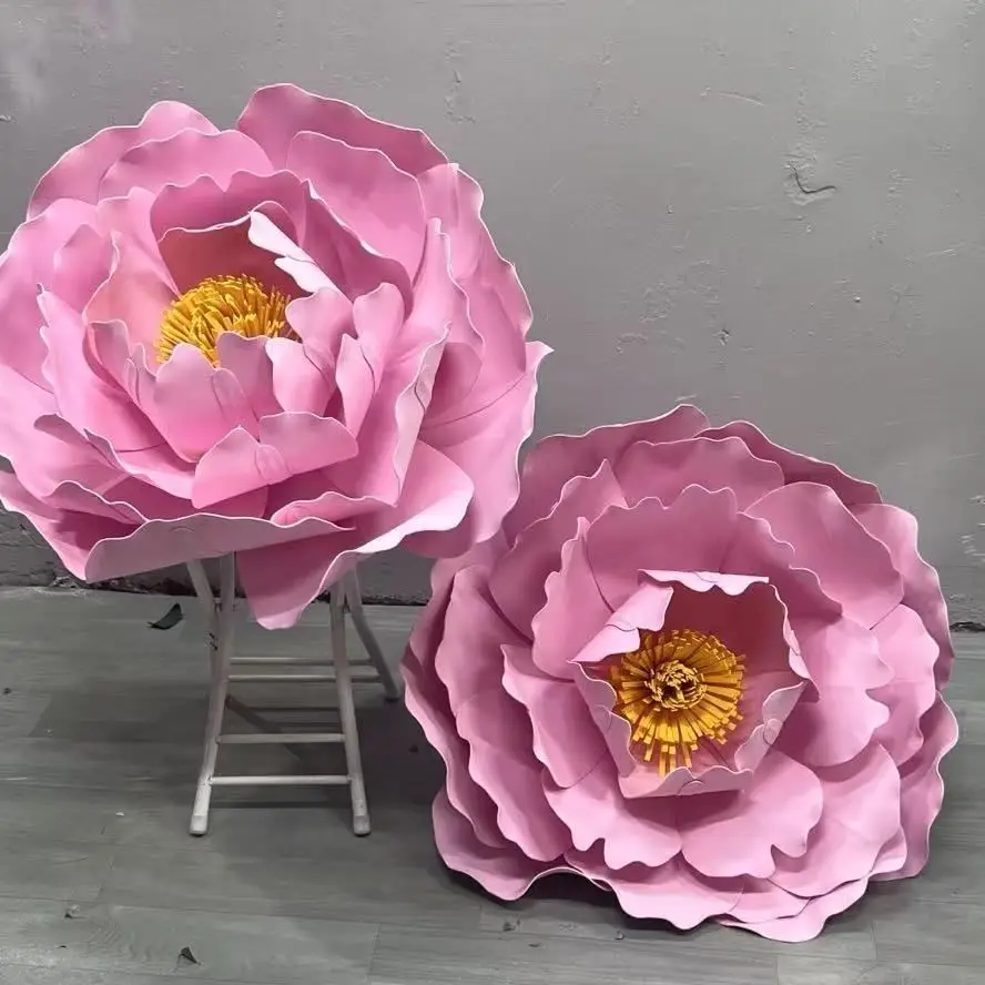 

Artificial EVA Big peony Foam flower outdoor wedding decor floral birthday party backdrop decor home room window layout peonies