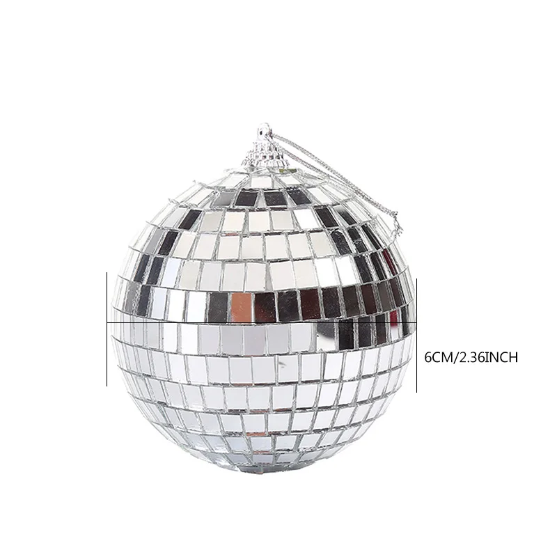 1PC Reflective Glass Rotating Mirror Ball For Disco DJ Mirror Reflection Glass Ball Light For Christmas Party 8D