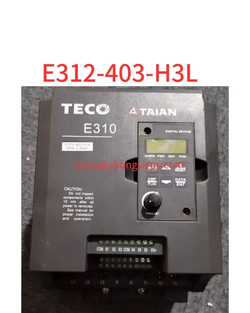 Used E310 converter, E312-403-H3L, 2.2 kw 380V, function package