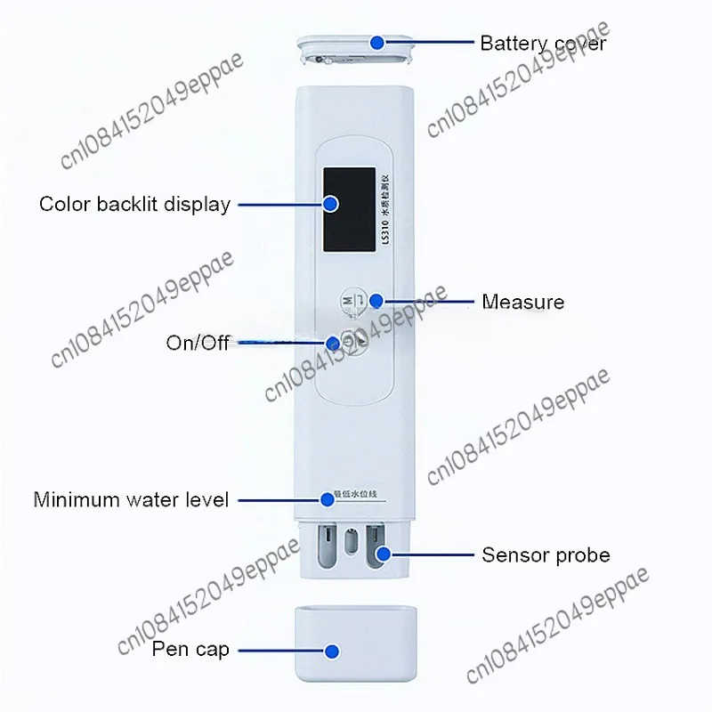 Imagem -02 - Detector de Qualidade de Água Multi-parâmetro Ls310 Tester Toc Cod Uv275 Água Potável