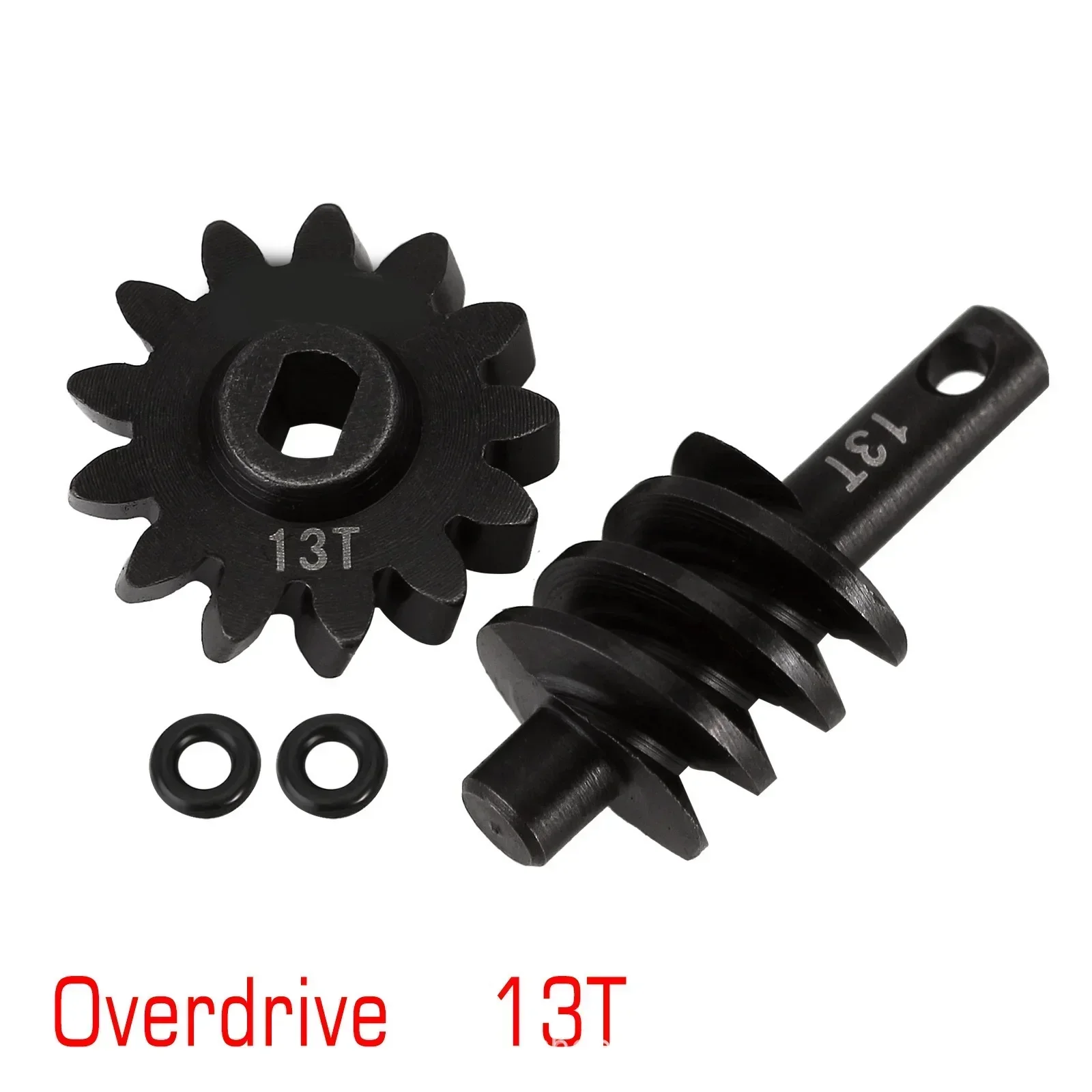 Overdrive Underdrive Worm eje diferencial engranajes de acero 12T 13T 14T 16T para 1/24 coche trepador de control remoto Axial SCX24 actualización