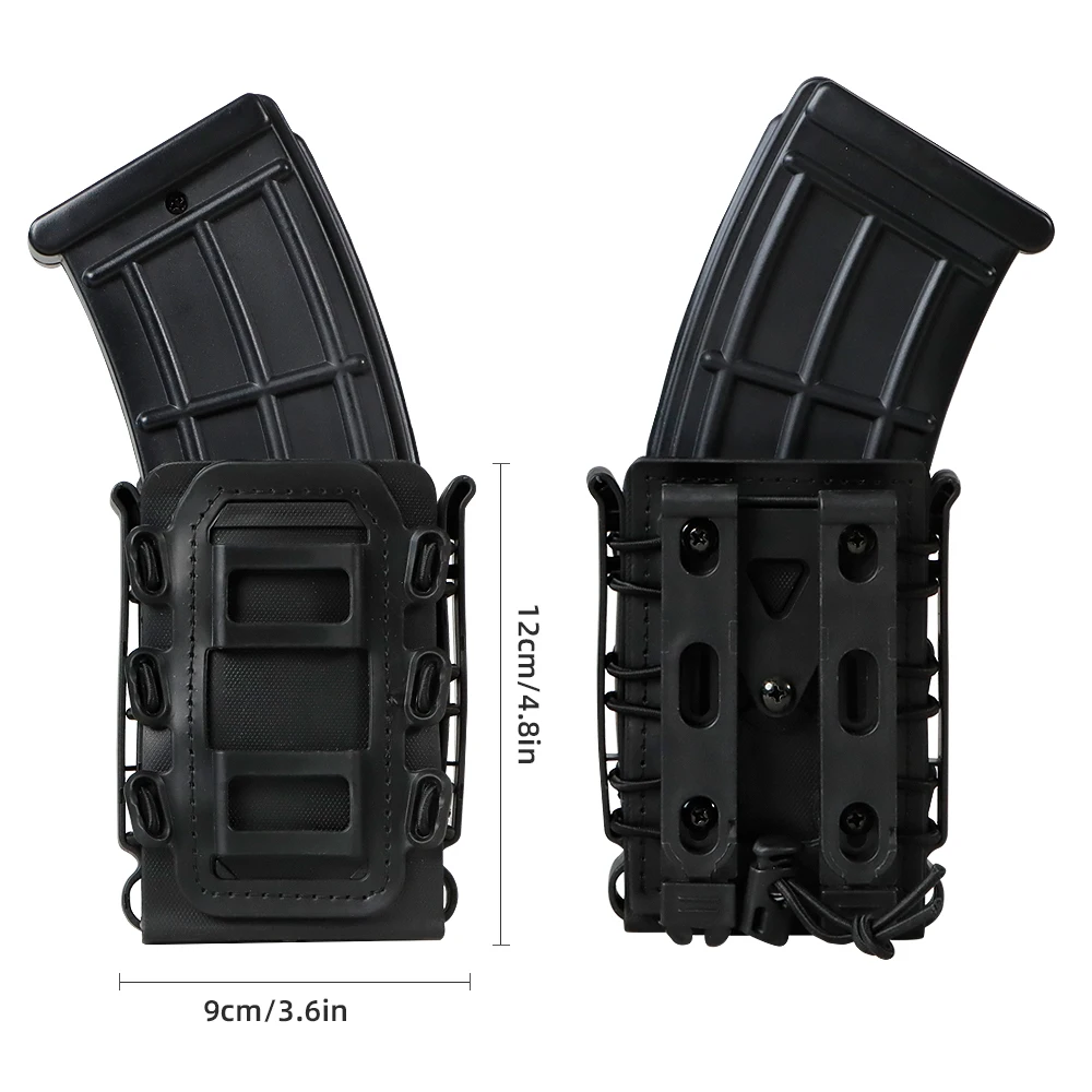 Custodia per caricatore tattica 5.56 Scorpion Soft Shell, fondina da cintura da 9 mm, accessori MOLLE, custodia per fucile 7.62, fondina per pistola Glock 17