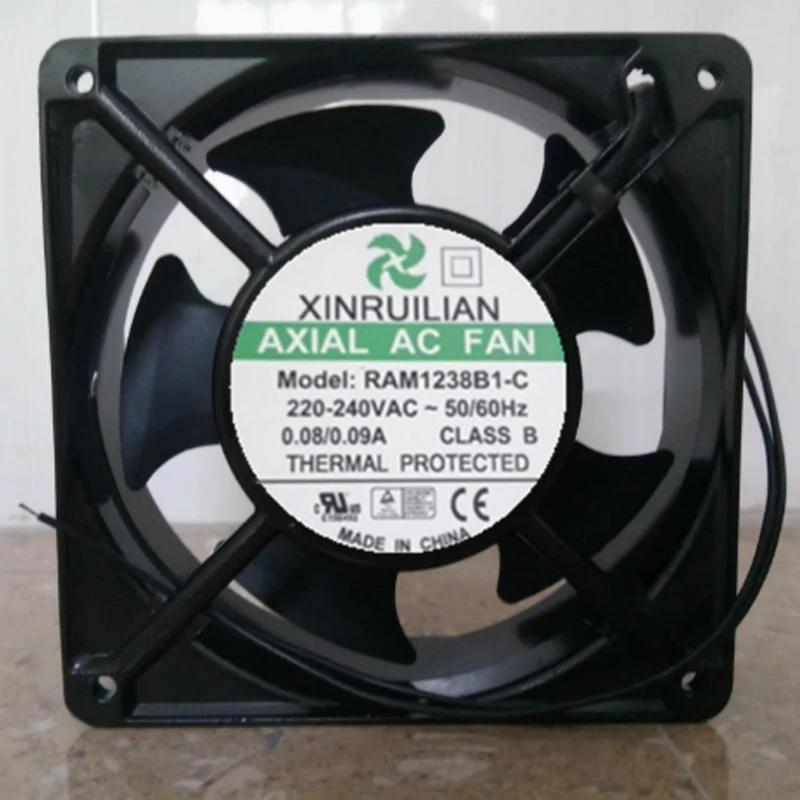 120x120x38mm RAM1238B1 220-240V 12038 0,08/0,09A Ventilador CA axial