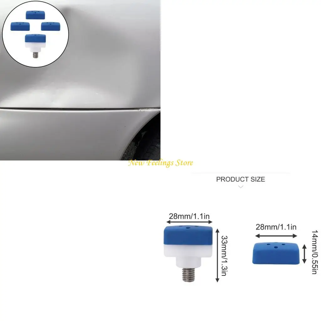 

J6BF Multifunction Leveling Hammer Replacement Set 3pcs Soft Tip for Wood Metal Repair