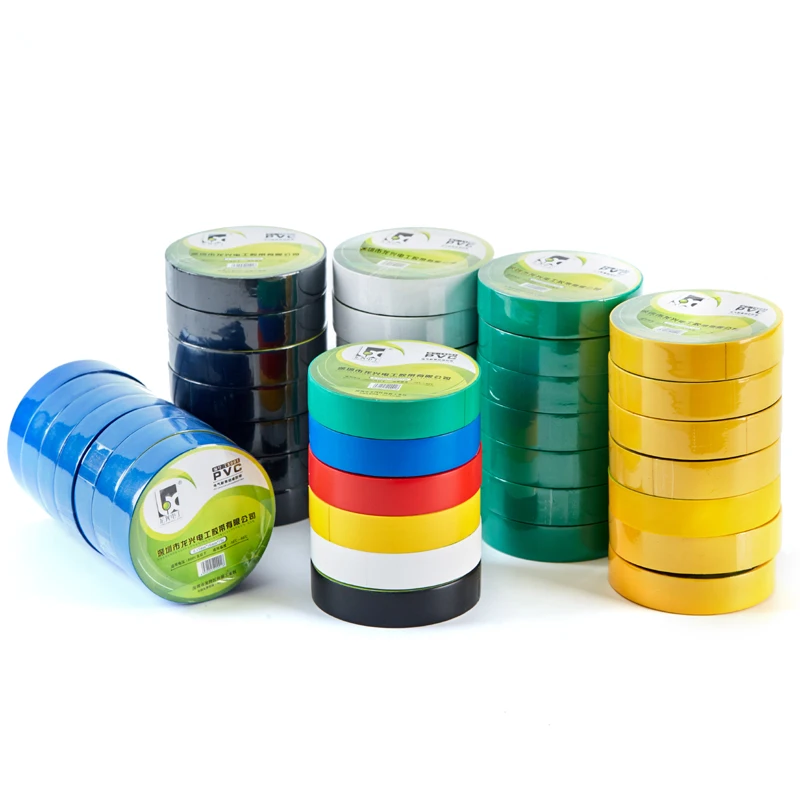 

6pcs/lot, 12M Electrical Tape Insulation High Temperature Resistant and Super Adhesive PVC Waterproof Large Roll Electrical Tape