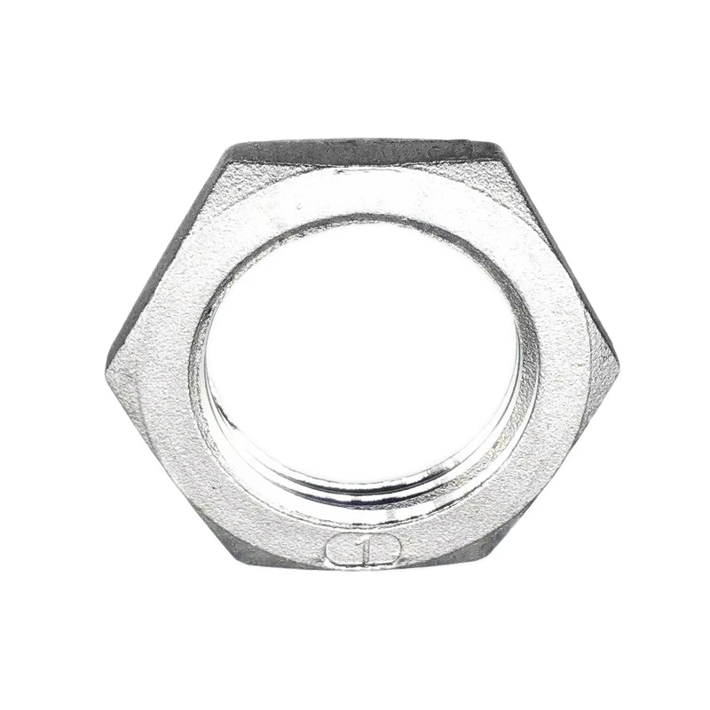 

1/4" 3/8" 1/2" 3/4" 1" 1-1/4" 1-1/2" BSP Female Thread 316 Stainless Steel Hex Lock Nut Pipe Fitting Connector Adapter Coupler