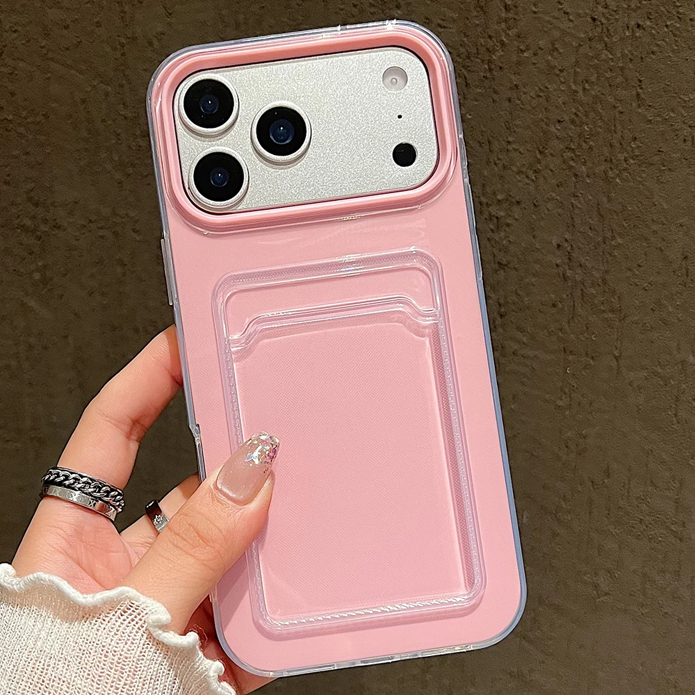 Candy Jelly Cute 2 in 1 Phone Case For iPhone 11 12 13 14 15 16E 16 Pro 17 Max Plus Air Funda with Card Holder Protective Cover view 4