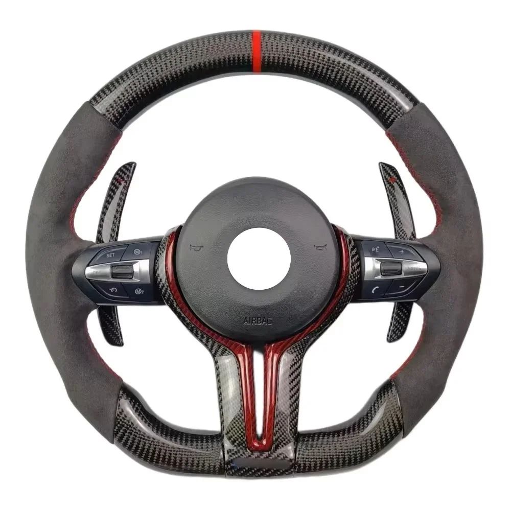 Alcantara Leather Steering Wheel For BMW F30 F32 F20 F07 F01 E46 E60 E90 M3 M4 M5 Steering Wheel