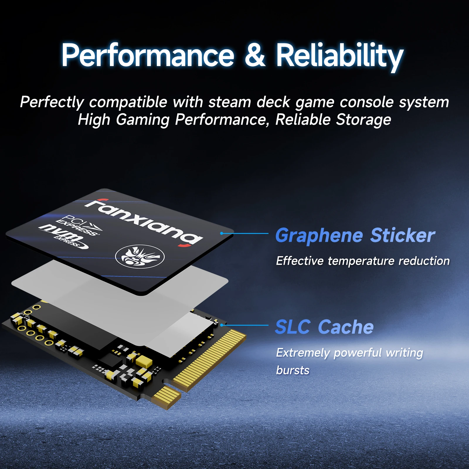 Fanxiang M.2 SSD ฮาร์ดดิสก์ 500GB 1TB 5000 เมกะไบต์/วินาที NVMe M.2 2230 SSD PCIE4.0 ภายใน Solid State Drive EU US Local Delivery S700