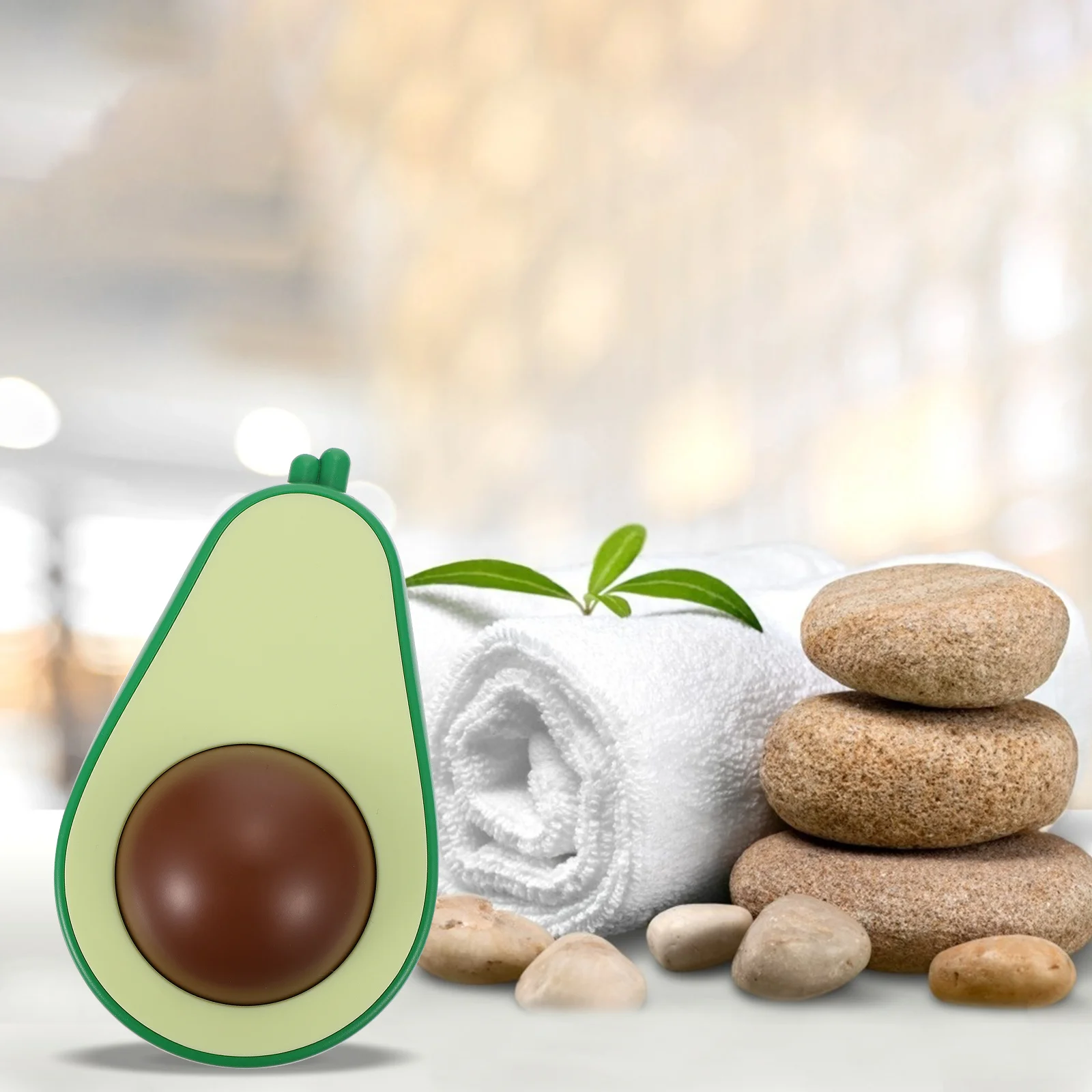 

Cartoon Avocado Design Massage Ball Body Care Device Lightweight Portable Full Body Roller No Burrs Skin Friendly