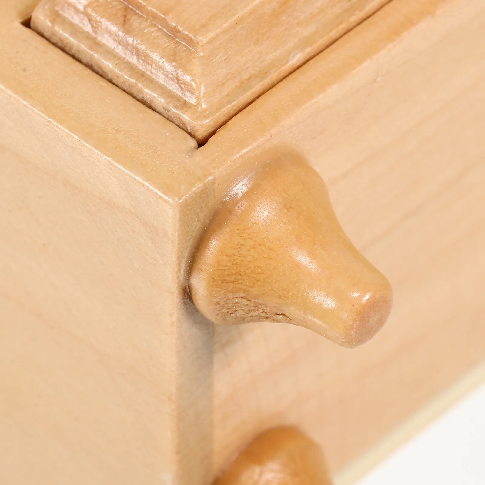 

Miniature Solid Wood Cabinet 1:12 Scale Dollhouse Furniture with Working Drawers Realistic Mini Storage Cabinet for Living Room