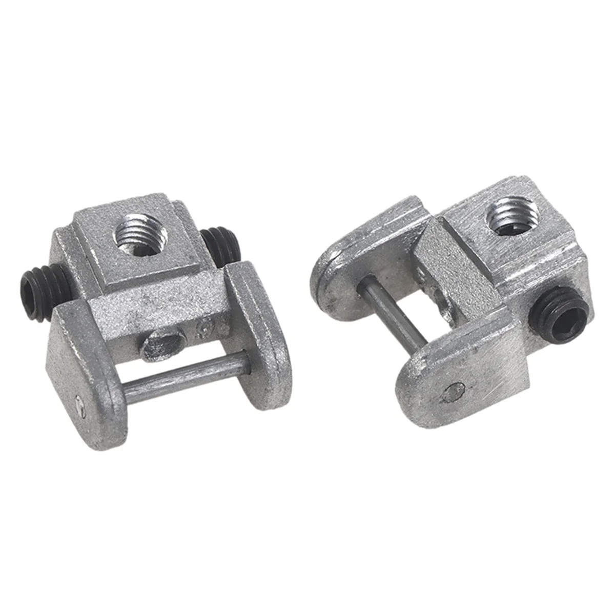 2 pezzi supporti per lame per sega a scorrimento kit di conversione adattatore senza pin supporti per lame superiori/inferiori in metallo XY