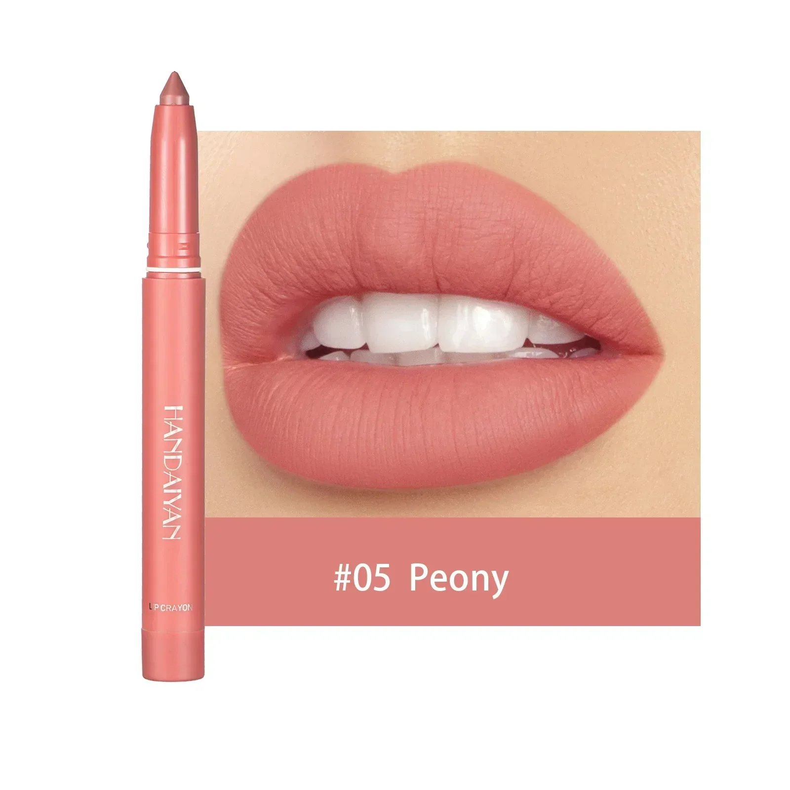 Heallor Nude Roze Matte Lippenstift Pen Matte Effen Lipgloss Waterdichte Langdurige Lippenstift Potlood Lip Liner Pennen Lippen Make Up 1