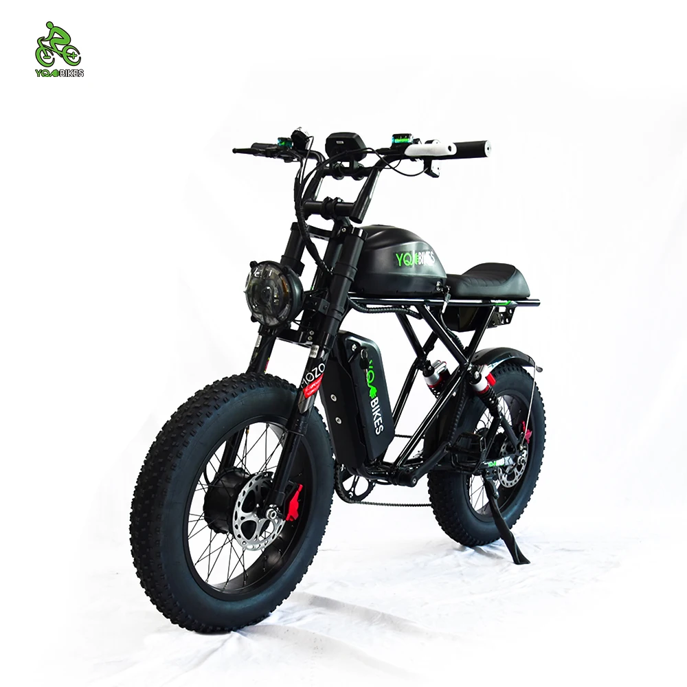 YQEBIKES High Quality High Speed Super Ebike 73 Double shock absorption 48V 3000W 60Ah Dual Drive Mountain Dirt Ebike