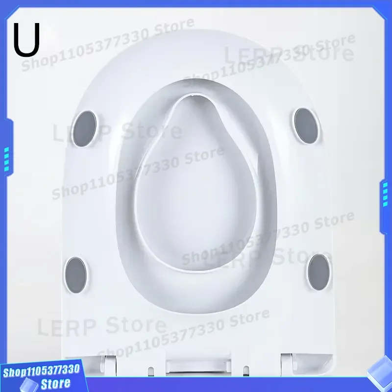 Universal U Shaped Toilet Seat Cover Modern High Density PP Plastic Slow Close Lid Suitable For Apartment Projects Wholesale