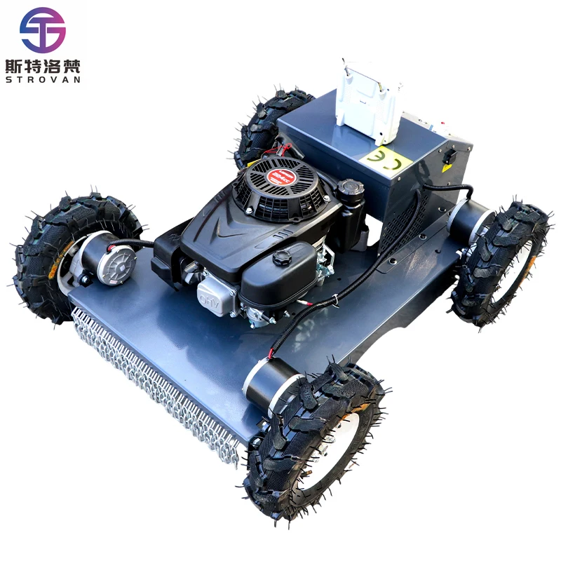 

STLF Wholesale Powered Four-Wheel Lawn Mower All Terrain Remote Control Lawn Mower