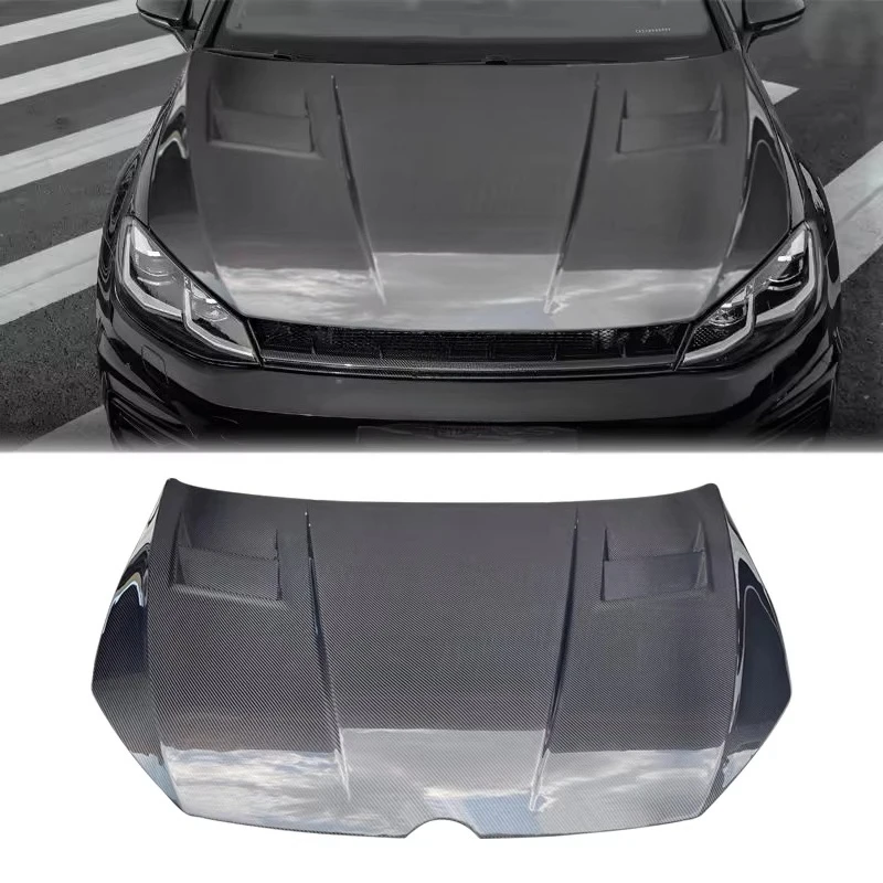 MK7 Carbon Fiber Bonnet Engine Cover for  Golf 7 7.5 Gti Aspec Style Front Engine Hoods 2013-2020