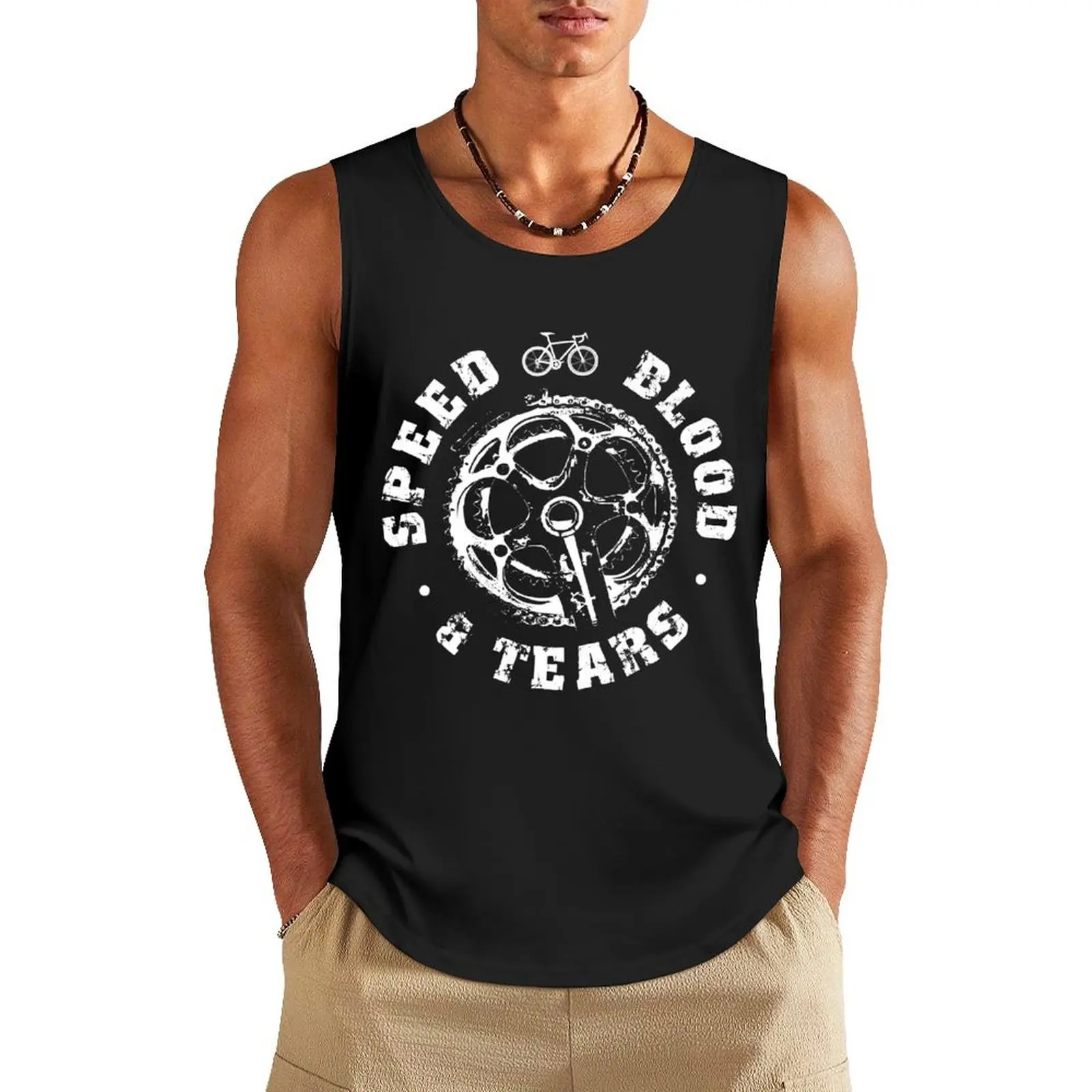 Cycling shirts - Speed Blood and Tears Tank Top mens designer clothes Men's gym articles