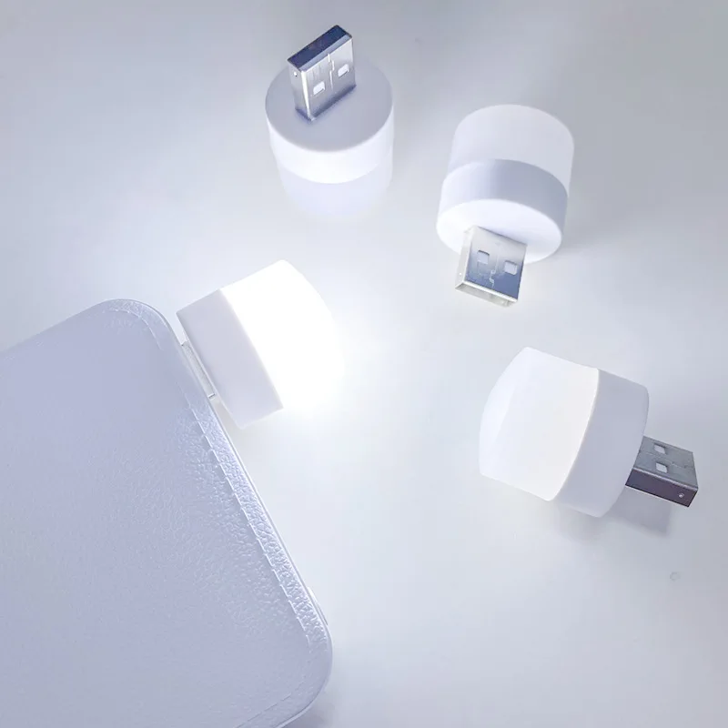 50/2 adet Mini USB LED gece ışığı kitap okuma lambaları bilgisayar mobil güç USB Plug-in gece lambası yatak odası göz koruma ışıkları