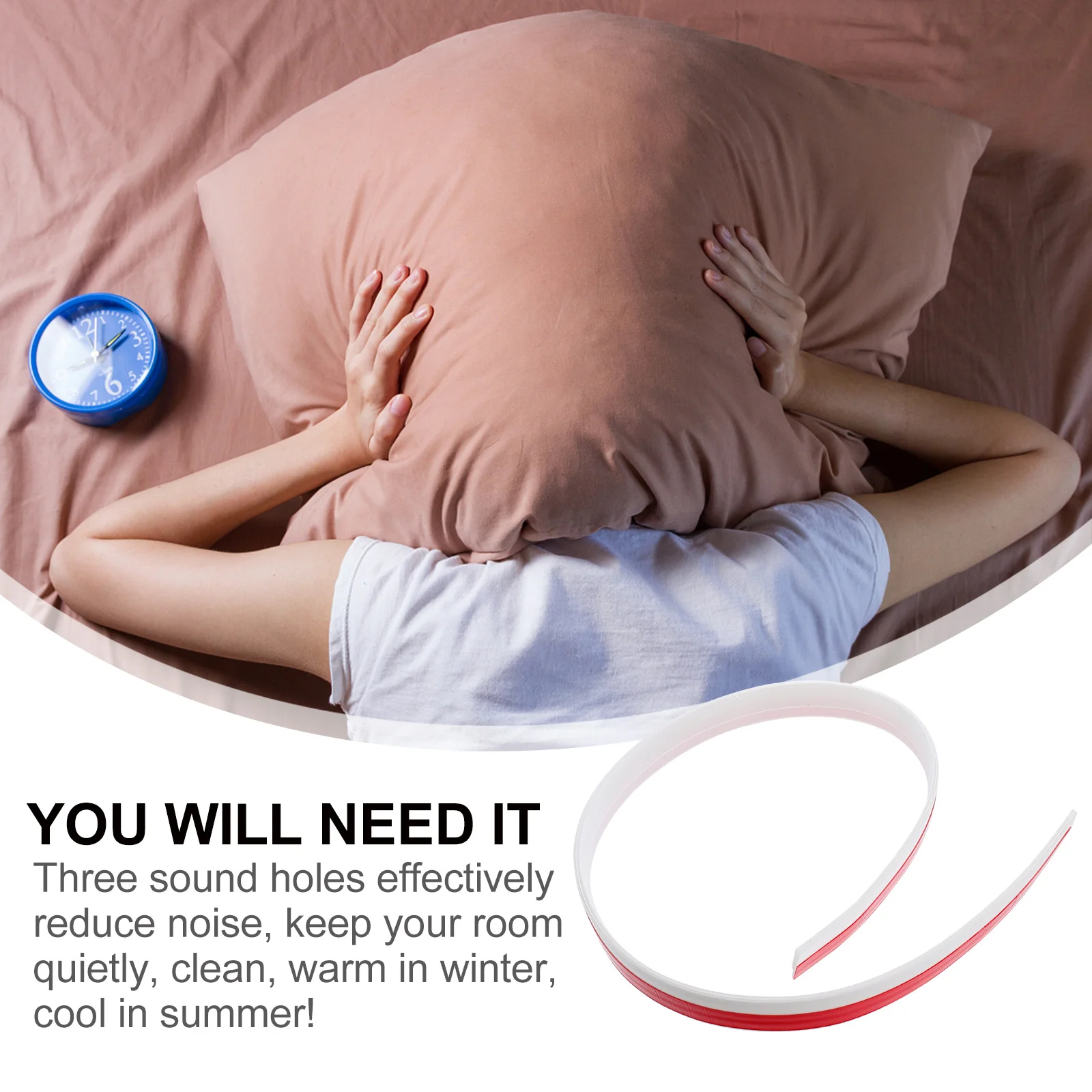 

Door Bottom Seal Strip Three Layer Weatherproof Door Soundproof Strip Adjustable Windproof Draft Stopper Cut to Length Easy