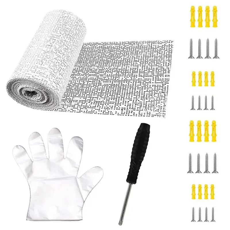 [NEWA76K!】 Self-Adhesive Mesh Wall Repair Patch Kit- For Quick Drywall Hole& Crack Fixing, Easy Screw Anchor Installation