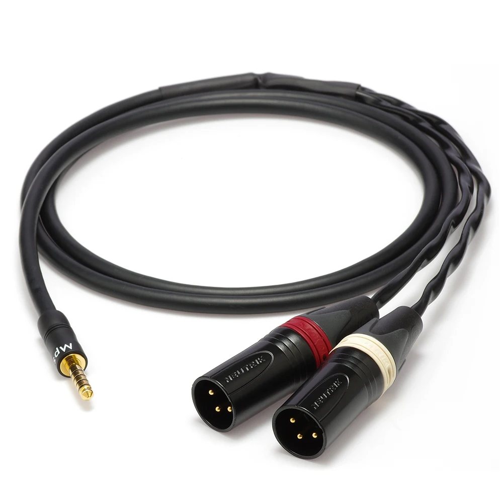 ■Japan Mogami 2534 HIFI Balance 4.4mm to 2 XLR Male 3 Pin Audio Cable | Neutrik gold plug | For Mp3 pha2a wm1a 1z zx300a DAC AMP