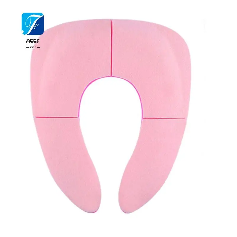 

A55F-Folding Travel Toilet Seat For Toddlers - Portable & Secure Potty Training Seat, Non-Slip Suction Cups