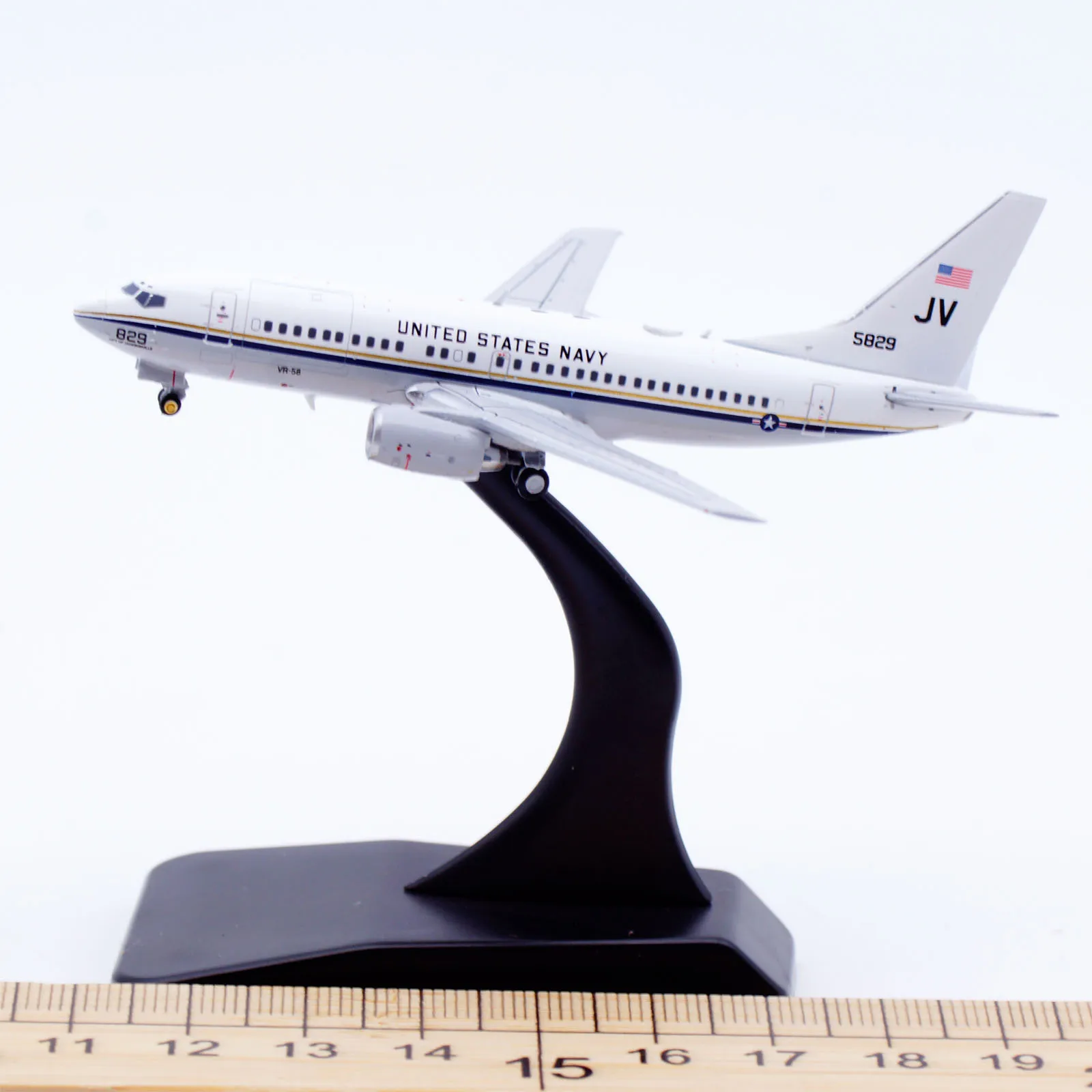 XX40075 Legering Collectible Vliegtuig Gift JC Wings 1:400 US NAVY Boeing C-40A Clipper Diecast Vliegtuigen Jet Model 165829   Met standaard