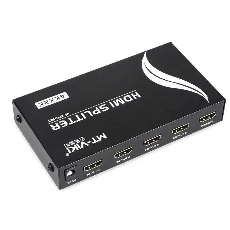 MT-VIKI 4 Ports HDMI-compatible Splitter 1 In 4 Out HD Synchronous Output Of The Support 3D Support 4K*2K MT-SP144