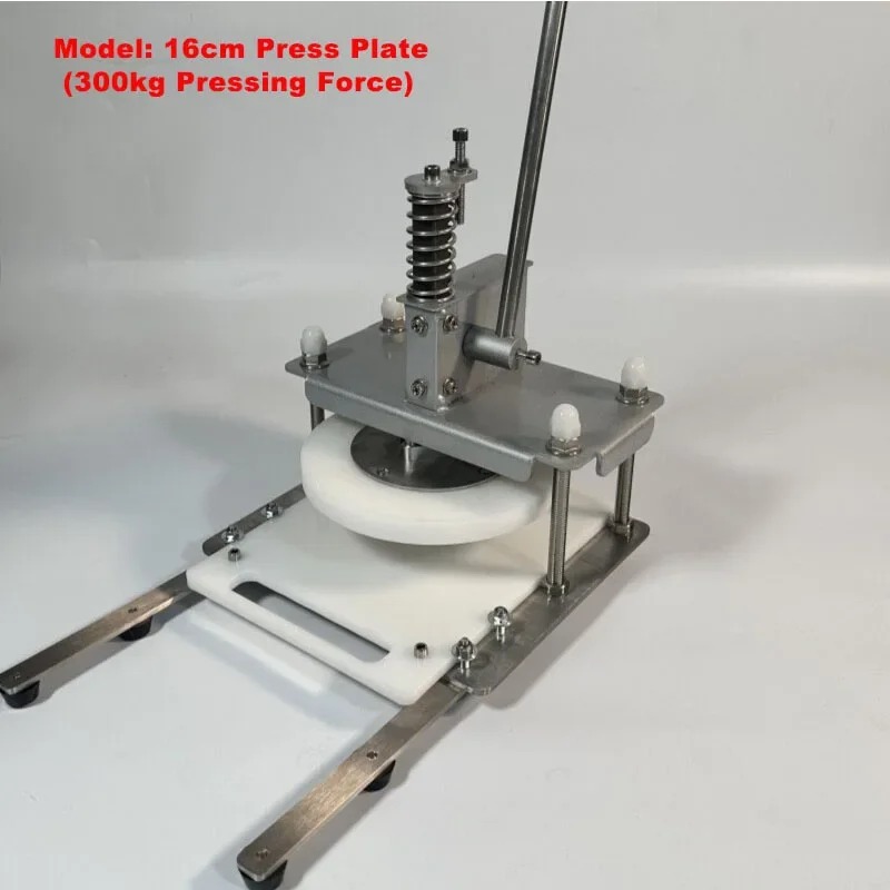 Spring Assisted Manual Pizza Dough Press Machine Non-Stick Plate Labor Saving Hand Operated Tortilla Flattener